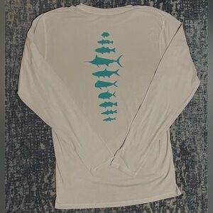 Rep Your Water Long Sleeve Shirt with multiple fish designs